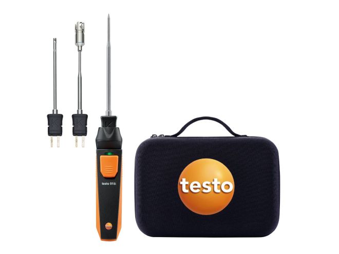 testo 915i temperature kit - Thermometer with temperature probes and smartphone operation